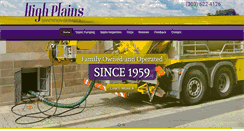 Desktop Screenshot of highplainssanitation.com